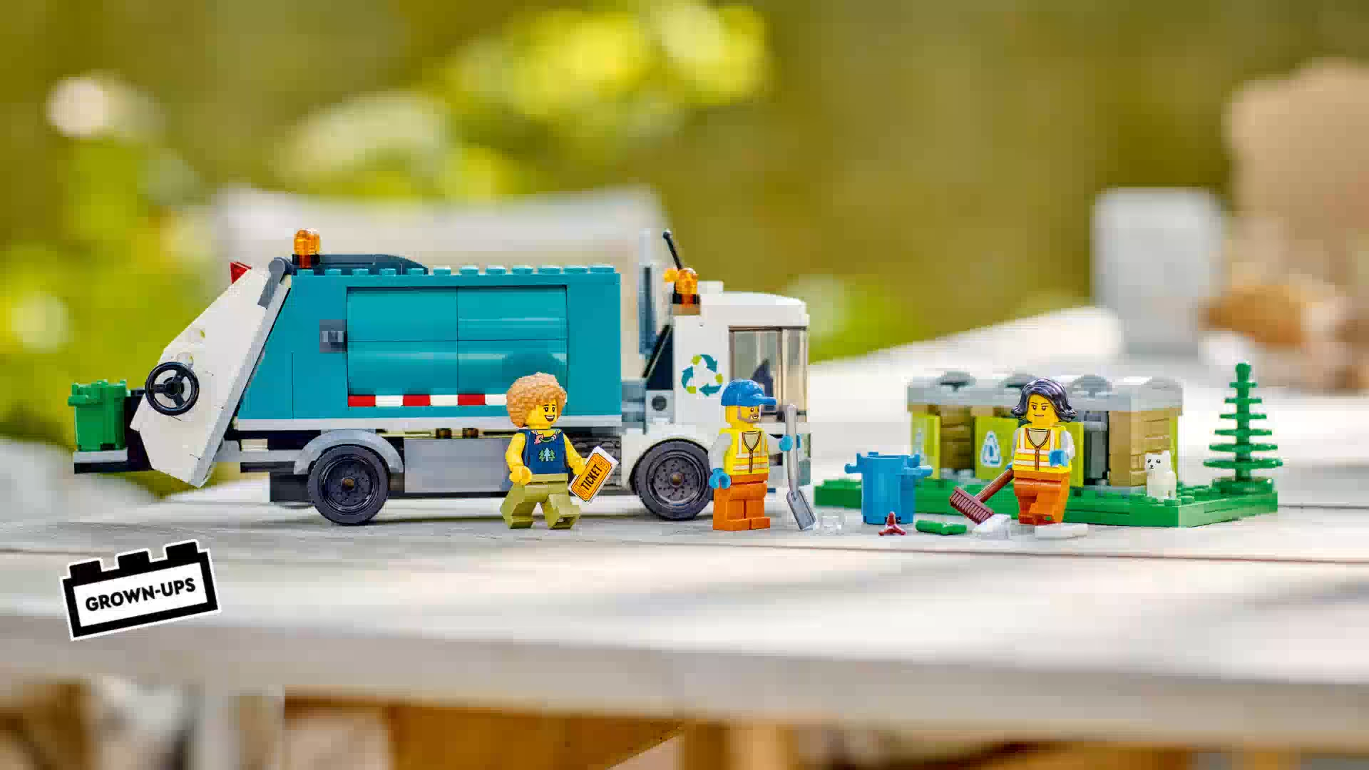 LEGO City Great Vehicles 60386 Recycling Truck Building Toy Set  (261 Pieces)