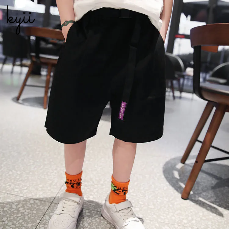 KYII Boys summer Overalls five minutes Korean Casual Pants kyb019