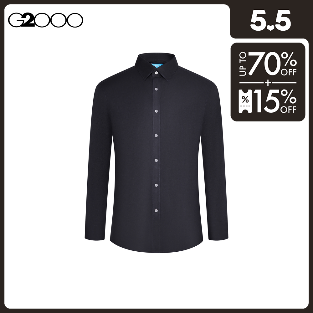 G2000 Men Non-Iron Cotton Spandex Twill Dress Shirt